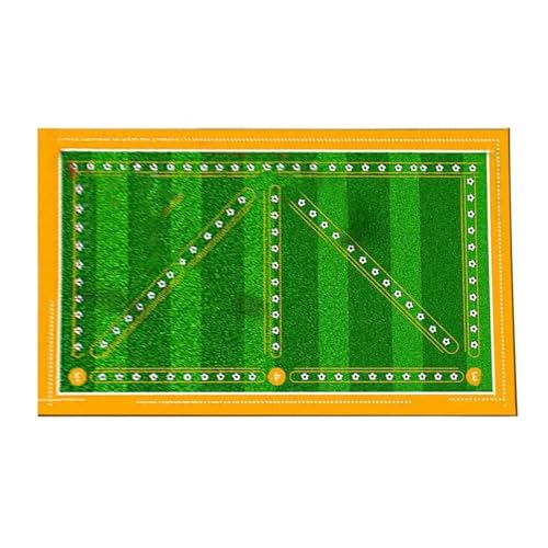 Hallenfußballtraining Fussball trainingszubehör Fußball-Trainingsmatte, Fußball-Trainingsausrüstung, rutschfest, faltbar, für Kinder und Erwachsene, Dribbelmatte, Training(Yellow 40x60cm) von ATUMY