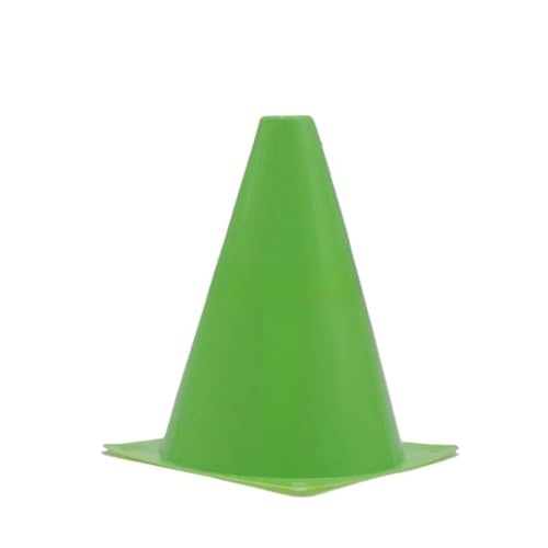 Hallenfußballtraining Fussball trainingszubehör Outdoor-Sportarten, 18 cm Logo-Eimer, Hinderniskegel, Straßenstapel, universelle Fußball-Trainingsausrüstung für den Innenbereich(Green) von ATUMY