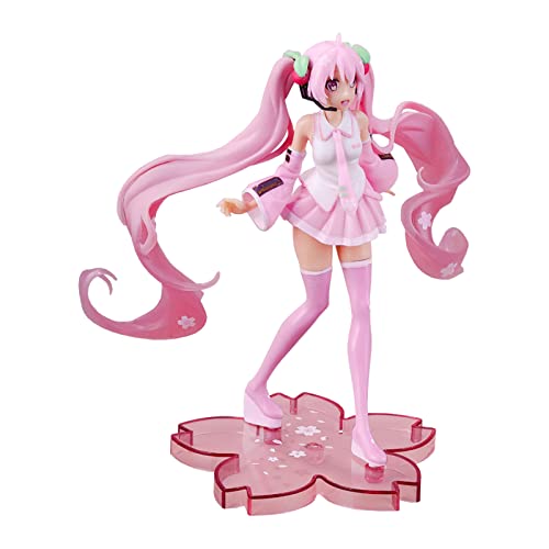 Hatsune Miku Ornament ATVOYO-Hatsune Miku Puppe Kinderspielzeug Kinderspielzeug Rosa Sakura Miku Puppe Desktop Dekorationen Geeignet für Erwachsene und Kinder überall zu dekorieren von ATVOYO