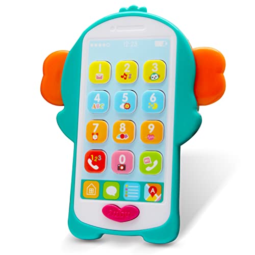 AUBY FR461576 Toy, Mein Monki' Smarphone – 12 M+, Mehrfarbig, Mon Smarphone-12 m+, Multicolore von auby