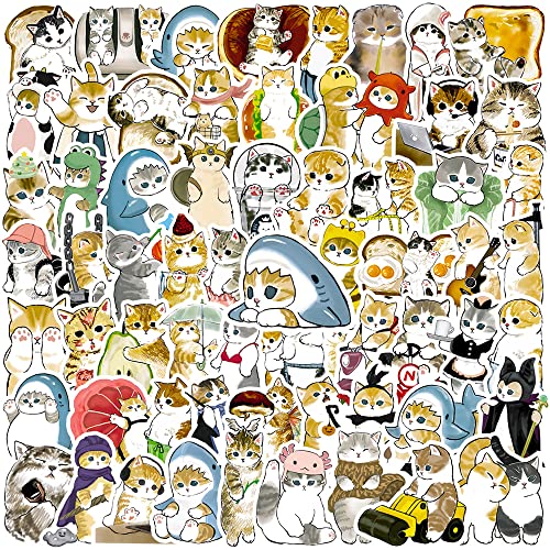 AUCEKO 100 Stück Cat Aufkleber Pack Katze Sticker Set wasserdichte Vinyl Sticker für Laptop Kinder Autos Motorrad Fahrrad Skateboard Gepäck Koffer Computer Aufkleber Graffiti Decal von AUCEKO