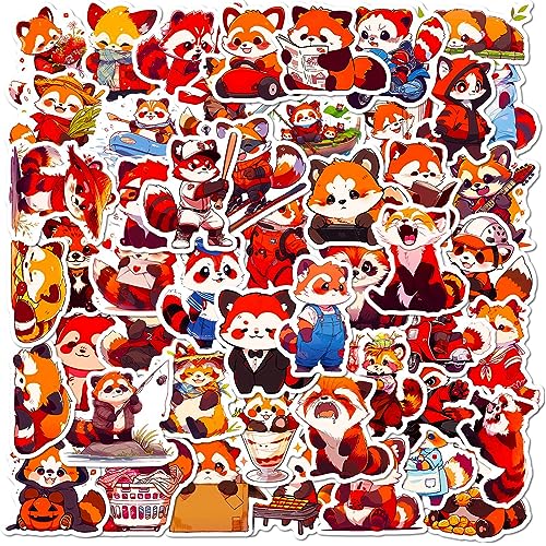 AUCEKO 50 Stück Panda Aufkleber Pack Panda Sticker Set wasserdichte Vinyl Sticker für Laptop Kinder Autos Motorrad Fahrrad Skateboard Gepäck Koffer Computer Aufkleber Graffiti Decal von AUCEKO