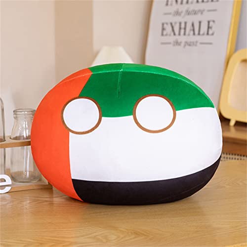 AUKKIC Country Ball Plushies 10,2 cm Polen Ball Geschenk Plüsch Anhänger Puppe Kugeln Home Decor Jugoslawien Portugal Argentinien Rom Frankreich Country Balls Dubai von AUKKIC