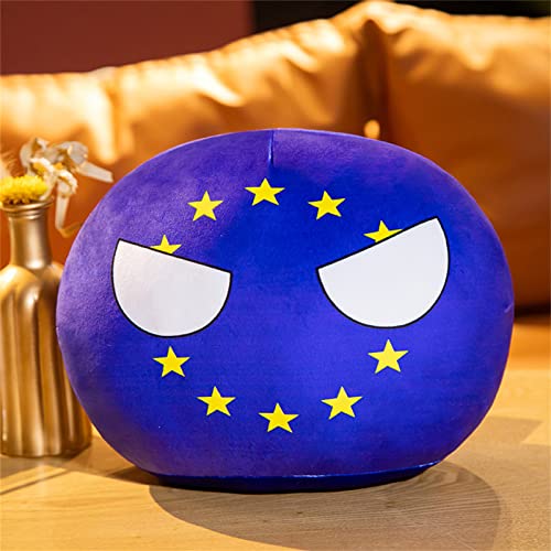 AUKKIC Country Ball Plushies 10,2 cm Polen Ball Geschenk Plüsch Anhänger Puppe Kugeln Wohnkultur Jugoslawien Portugal Argentinien Rom Frankreich Landbälle Europäische Union von AUKKIC