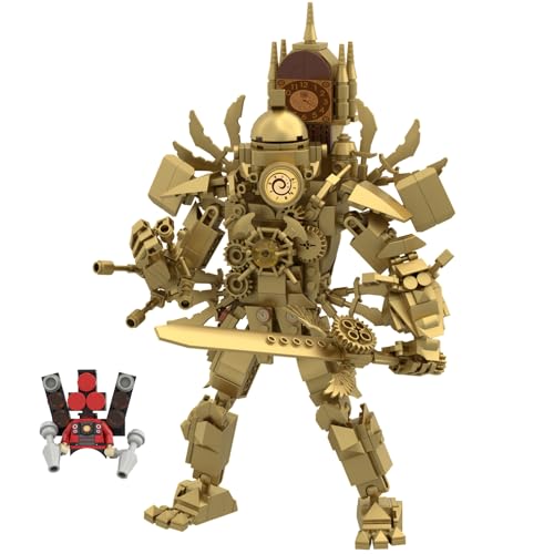 Upgraded Titan Clockman Block Toy Model Set Skibid Toilet Series Building Blocks Toys Titan TV Man Building Blocks Modelo Toy Gifts for Mens Toy Video Game Fans Age 15 (Upgraded Titan Clockman) von AUKKIC