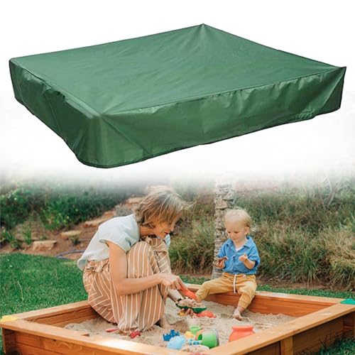 AUNGKWANG 120 * 120cm Wasserdicht Sandkasten Abdeckung, Oxford-Stoff Sandkasten Abdeckplane, Staubdichte Sandkasten Abdeckung mit Kordelzug, Spielzeug Sandkasten Abdeckung, für Pool, Terrase, Garten von AUNGKWANG