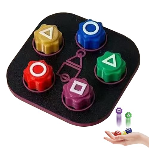 AUNGKWANG Gonggi traditionelles Koreanisches Spielspiel, Gonggi Jack Stone Pebbles Set, Gonggi Jack Jack Stein Kieselstein Set, Ideal Für Unterhaltsame Stunden Und Koordinationstraining (5pcs+Base) von AUNGKWANG