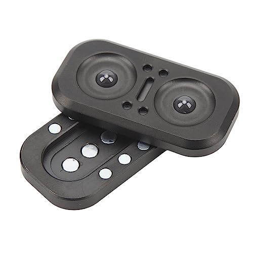 AUNMAS Hand Push Fidget Schieber, Edelstahl Daumen Drehung Push Poker Fidget Slider Spielzeug Magnetischer Shuffle Fidget Slider für Reisen, Arbeit, Zuhause oder Schule von AUNMAS