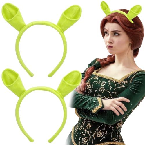 Niedliche grüne Ogerohren Plüsch Tier Ohren Elf Hörner Stirnband Halloween Alien Dekorativer Haarreifen für Frauen Halloween Cosplay Kostüm Party Zubehör Niedliche grüne Ogerohren Plüsch Tier Ohren Elf Hörner Stirnband Halloween Alien Dekorativer Haarreifen für Frauen Halloween Cosplay Kostüm Party Zubehör von AUOCATTAIL