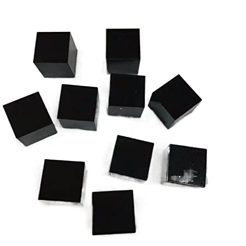 1 Stück 20–30 mm schwarzer Obsidian, quadratischer Würfel, schwarzer Obsidian-Würfel, Kristall, negativer Edelstein-Würfel, natürliches Geschenk Haus Dekoration(Size:20mm) von AUOQKQUT