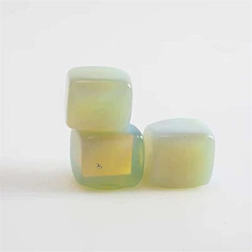 gem 10 Stück 18 mm–25 mm natürlicher Opal-Quarz-Würfel, dekorativ, kann for die Heimbüro-Dekoration verwendet Werden Haus Dekoration von AUOQKQUT