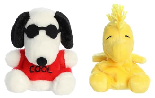 Aurora Peanuts Palm Pal 2-teiliges Pl schpaket, Woodstock und Joe Cool Snoopy von Aurora