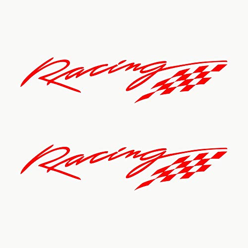 AUTODOMY Racing Sport Tuning JDM OEM Aufkleber Paket 2 Stück für Auto (Rot) von AUTODOMY