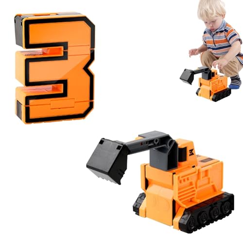 AUTOECHO 10 Anzahl Bots transformieren - Number Robot Transforming Actionfigur - Number-Bots Toy Lernspielzeug, Lernspielzeug für Kleinkinder, Karnevalspreise, Weihnachtsspielzeug, Schatzkiste und von AUTOECHO