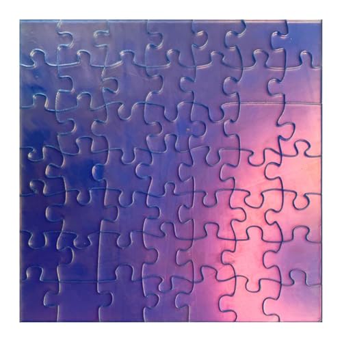 AUTOECHO Acryl-Puzzle, Clearly Impossible Puzzle | Unmögliche Herausforderung, schwieriges Puzzlespiel | Einzigartiges schillerndes 49-teiliges, nicht wiederholbares Puzzlespiel aus transparentem von AUTOECHO
