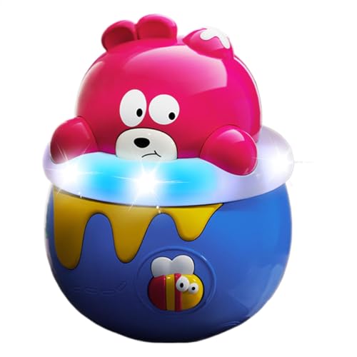 AUTOECHO Baby Wobble Toy, Wobbler Baby Spielzeug,Wobbling Wobble Toy Bear Sensory Doll | Erlernen von Bildungsspielen Erleuchtung beruhigende Puppe für und Mädchen von AUTOECHO