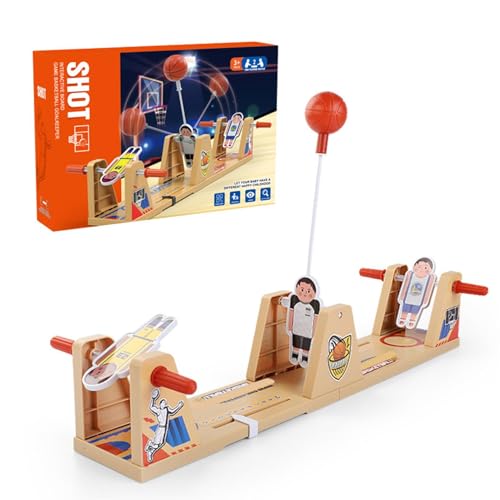 AUTOECHO Basketball-Desktop-Spiel, Tisch-Basketballspiel für Kinder,Fingerspitzen-Basketballspiel | Swing Battle Basketball-Brettspiel, interaktives kleines Basketball-Set für ab 3 Jahren von AUTOECHO