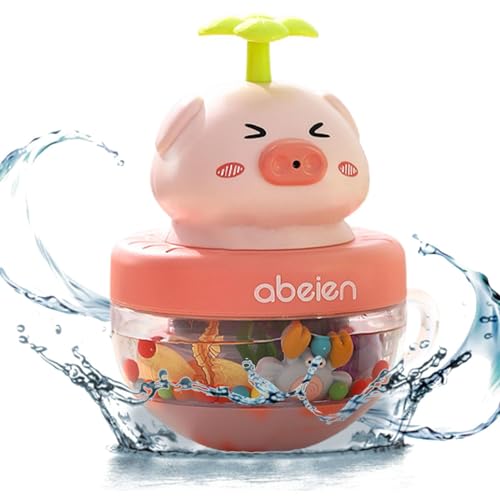 AUTOECHO Bath Wobbler Spielzeug, schwimmende Badewanne Spielzeug | Wackeln Spielzeugbadspielzeug | Cartoon Wasserspray Tier Spaß zum Geburtstag Badet Badezeit Geburtstag von AUTOECHO