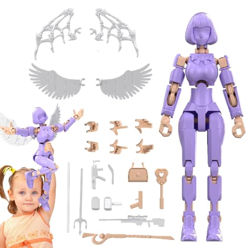 AUTOECHO Bewegliche Actionfigur, voll bewegliche Actionfigur | Voll beweglicher Actionfiguren-Montageblock,Lustiges Actionfiguren-Spielset, geeignet für, Mädchen, Kinder und Erwachsene von AUTOECHO