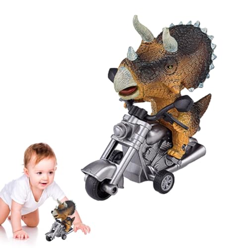 AUTOECHO Dinosaurier-Spielzeugautos, Spielzeugautos für Kinder, Reibungsbetriebenes Motorradspiel, Dinosaurier-Autospielzeug, Dinasour für Für Kleinkinder sind Keine Batterien erforderlich von AUTOECHO