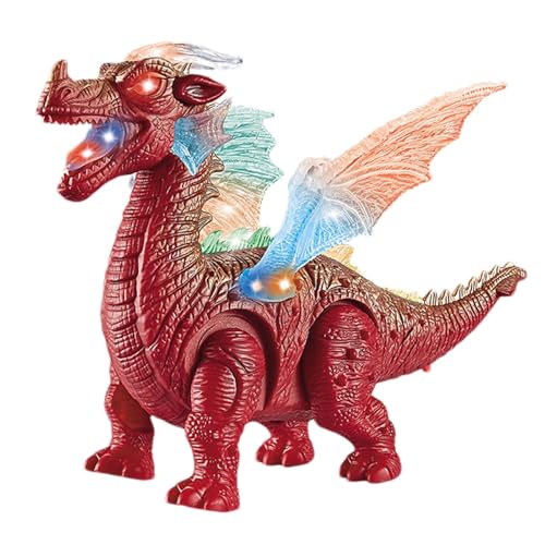 AUTOECHO Dinosaurier-Spielzeugmodell, Dinosaurier-Spielzeug für Kinder | Interaktives Dinosaurier-Modellspielzeug für - Pädagogische Dinosaurier-Spielzeuge mit Licht und Ton für, Mädchen, Kinder von AUTOECHO