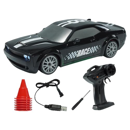 AUTOECHO Driftendes Auto für Kinder, Stunt-Auto-Spielzeug - Ferngesteuertes Geländewagen mit Allradantrieb | LED-Licht-Stunt-Auto, professionelles wiederaufladbares Hochgeschwindigkeitsmodell für von AUTOECHO