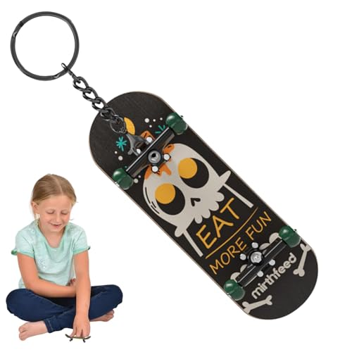 AUTOECHO Finger-Skateboard-Spielzeug, kleines Fingerboard-Spielzeug - Finger-Schlüsselanhänger-Skateboard-Spielzeug für Kinder,Griffbrett-Schlüsselanhänger im Taschenformat für, Zuhause, Schule, von AUTOECHO