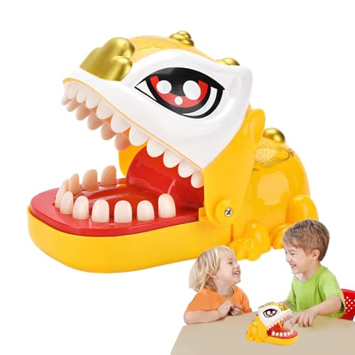 AUTOECHO Fingerbeißspielzeug, Zahnspielzeugspiel | Vorschulspiel für in Löwenform | Tricky Pressing Teeth, Trick Toys Toys Open Mouth, Fun Educational Toy Boys Girls von AUTOECHO