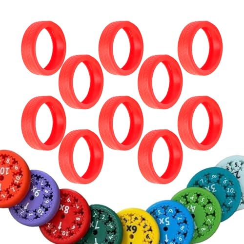 AUTOECHO Handspinner-Organizer, Spinner-Spielzeughüllen,10 Stück Reise-Fidget-Koffer, Fidget-Spielzeug-Aufbewahrungsbox - Kompakte sensorische Fidget-Spielzeug-Abdeckung, Multiplikations-Spinner-Hülle von AUTOECHO