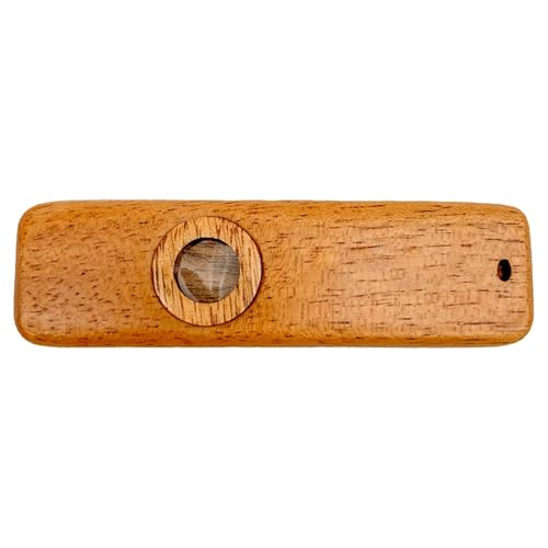 AUTOECHO Holz-Kazoo-Flöte | Schönes Geschenk für das Kazoo-Geschenkpaket mit Musikinstrument - Einfachstes Instrument aus Holz Kazoo für Gitarren Ukulele Erwachsene von AUTOECHO