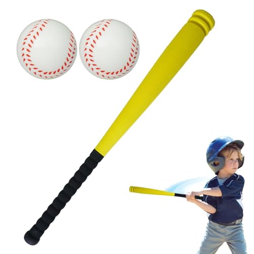 AUTOECHO Kinder-Baseball-Trainingsausrüstung, Baseball-Übungsspielzeug für den Außenbereich - 3X/Set Schlagball-Set - Interaktives Baseball-Set für Kinder, rutschfestes Baseball-Schlagset für Mädchen von AUTOECHO