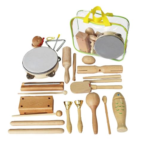 AUTOECHO Kleinkind Musikinstrumente Set | Musikinstrumente-Set für Kleinkinder - Musikspielzeug für Vorschulkinder, 23 Stück, Percussion-Spielzeug für Kinder, frühe Entwicklung und pädagogisches von AUTOECHO