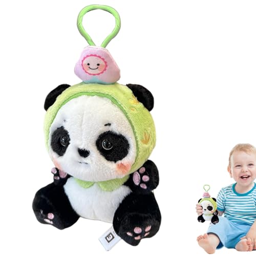 AUTOECHO Pandabär Stofftier,Panda Stofftier,Entzückendes weiches Panda-Plüschtier, gefülltes Panda-Plüschtier - Plüschfigur Spielzeug Panda Dekorationen Plüschtier Kissen Sammlung Spielzeug für Frauen von AUTOECHO