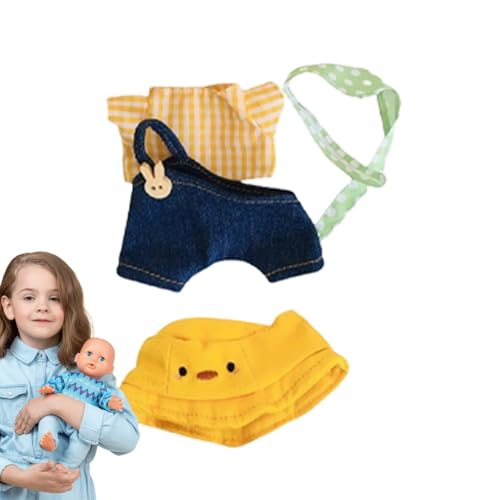 AUTOECHO Plüschpuppenkleidung, Stofftierkleidung - Babypuppenzubehör 17 cm Plüschpuppenkleidung - Puppenoutfit, Puppenkostüme für den Alltag, besondere Feste, Thementreffen von AUTOECHO