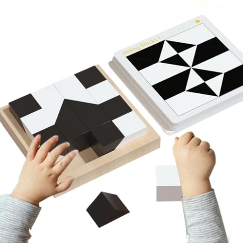 AUTOECHO Puzzleblöcke, Blockpuzzles für Kinder | Puzzleblöcke Kleinkindspielzeug,Vorschul-Lernspielzeug-Puzzles, Kleinkindspielzeug, Aufklärungspuzzle für und Mädchen ab 3 Jahren von AUTOECHO