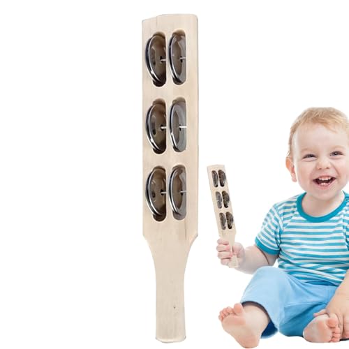 AUTOECHO Rhythmussticks für Kinder, Musikinstrumente für Kinder - Metall Holz Kinder Rhythmus Sticks Schlaginstrumente - Pädagogische Musikspielzeuge, tragbare pädagogische Kinderinstrumente für den von AUTOECHO