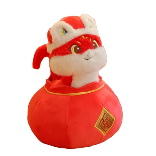 AUTOECHO Schlangen-Kuscheltier,Schlangen-Plüschtier | 3D chinesische Schlangen-Plüschtiere,3D Chinesische Schlange Plüschtiere Maskottchen Puppe Chinesisches Tierpuppenspielzeug für den chinesischen von AUTOECHO