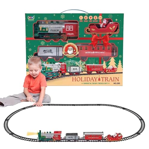 AUTOECHO Spielzeuglokomotive, Eisenbahnspielzeug für - Spielzeuglokomotive für mit Frontlicht,Verbessern Sie die Hand-Auge-Koordination, Spielzeugmodell mit Eisenbahnwaggon für Klassenzimmer und von AUTOECHO