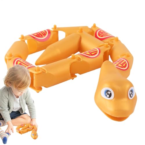 AUTOECHO Streich Jointed Snake, Snake Twisty Toy | Multi-Gelenk süße Schlange für Streich,Lustige Tierverzierungen Kindheit Joy Kinder Erwachsene Sammlerfigur für Freund, Freundin von AUTOECHO