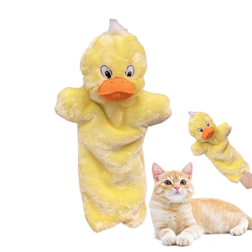 AUTOECHO Tierhandpuppen, Hundespielzeugpuppen - Cat Wrestling Toy Puppet | Tragen Sie resistentes sicheres Indoor -Spiel und Training Puppe für Haustiere kleine mittelgroße Welpen, Katzen Hunde von AUTOECHO