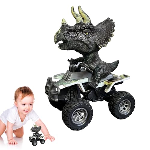 AUTOECHO Tiermotorrad - Reibungskraft-Dinosaurier-Autospielzeug für Kinder,Reibungsbetriebenes Motorradspiel, Dinosaurier-Autospielzeug, Dinasour für Für Kleinkinder sind Keine Batterien von AUTOECHO