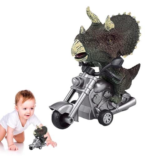 AUTOECHO Tiermotorrad - Spielzeugautos für Kinder - Reibungsbetriebenes Motorradspiel, Dinosaurier-Autospielzeug, Dinasour für Für Kleinkinder sind Keine Batterien erforderlich von AUTOECHO