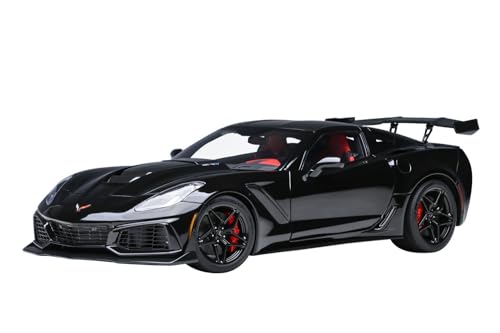 AUTOart 2019 Chevy Corvette C7 ZR1 Schwarz mit Carbon Top 1/18 Modellauto 71276 von Autoart