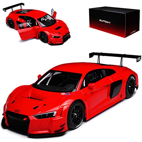 AUTOart A-U-D-I R8 FIA LMS GT GT3 Plain Bod Version Rot 81601 1/18 Modell Auto von AUTOart