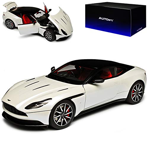 AUTOart Aston Martin DB11 Coupe Frost Weiss mit schwarzem Dach Ab 2016 70266 1/18 Modell Auto von AUTOart