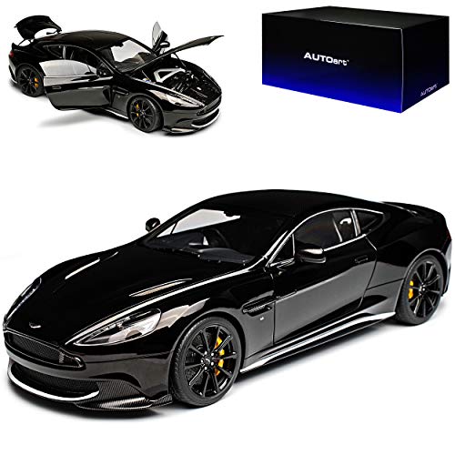 AUTOart Aston Martin Vanquish S Coupe Onyx Schwarz 70271 2012-2018 1/18 Modell Auto mit individiuellem Wunschkennzeichen von AUTOart