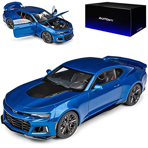 AUTOart Chevrolet Camaro Coupe ZL1 Blau 6. Generation Ab 2015 Version Ab 2017 71209 1/18 Modell Auto von AUTOart