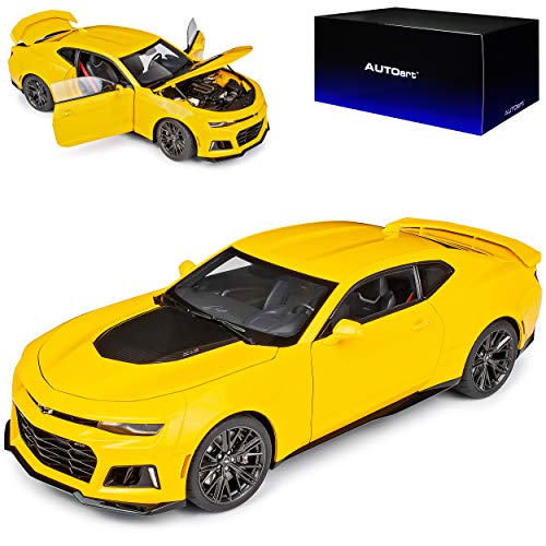 AUTOart Chevrolet Camaro Coupe ZL1 Gelb 6. Generation Ab 2015 Version Ab 2017 71205 1/18 Modell Auto von AUTOart