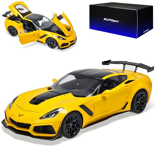 AUTOart Chevrolet Corvette C7 Grand Sport Coupe Gelb Modell Ab 2013 Version 2017 71278 1/18 Modell Auto von AUTOart