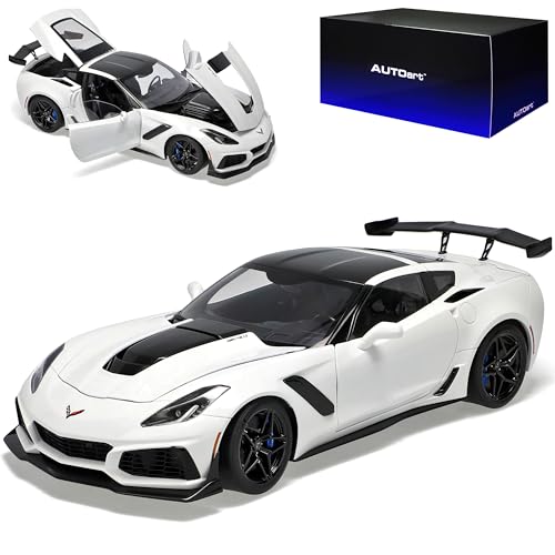 AUTOart Chevrolet Corvette C7 Grand Sport Coupe Weiss Modell Ab 2013 Version 2017 71270 1/18 Modell Auto von AUTOart